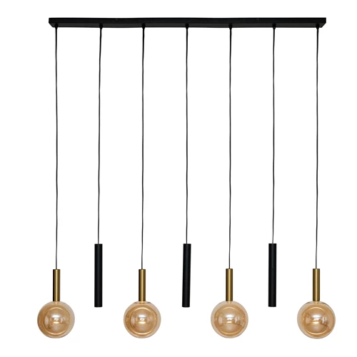 Lucide JOSIANE - Pendant light - 4xG9 - Black - Vibes - turned off